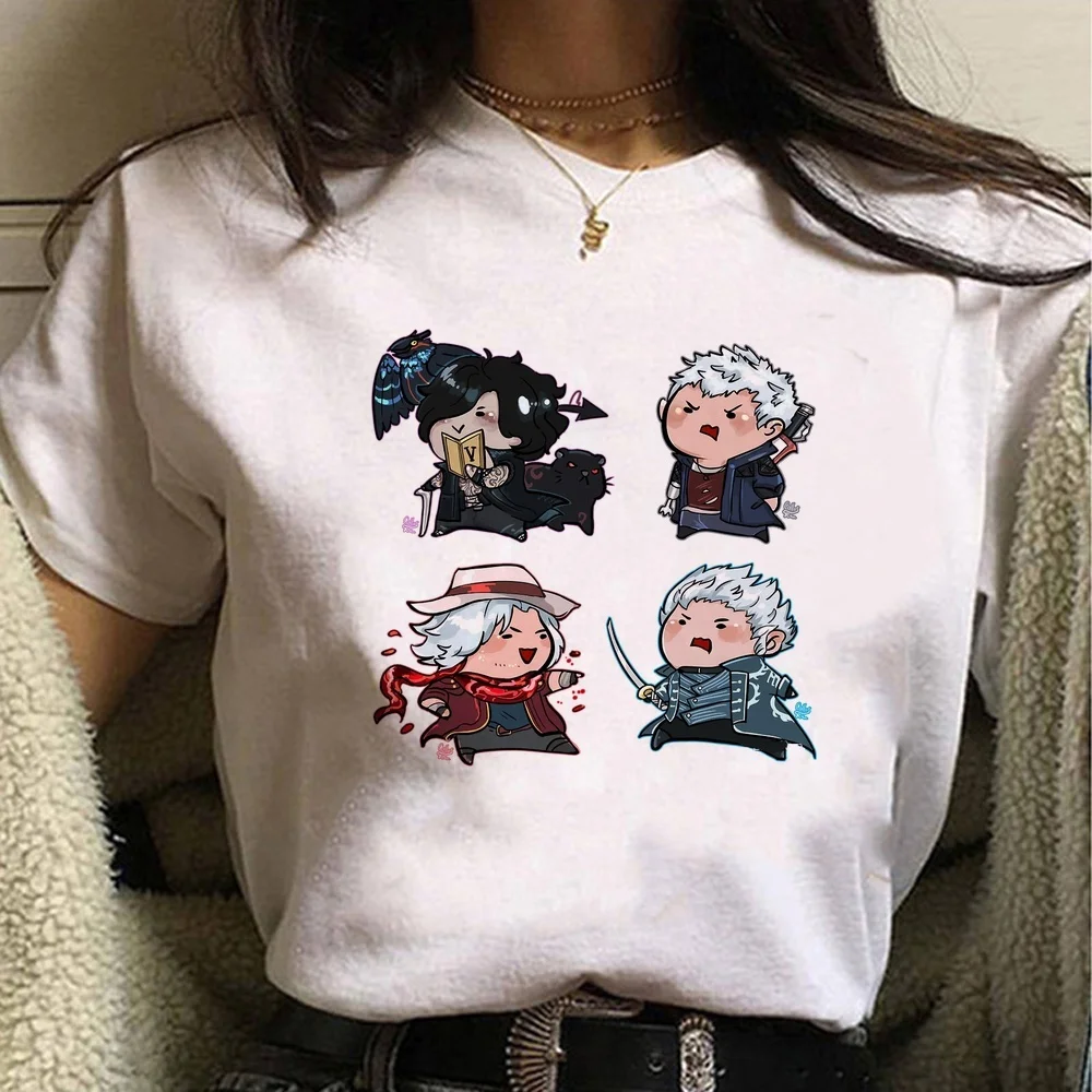 Devil May Cry tshirt teen 80s scene  aesthetic manga meme t-shirt gothic Psychedelic japan meme