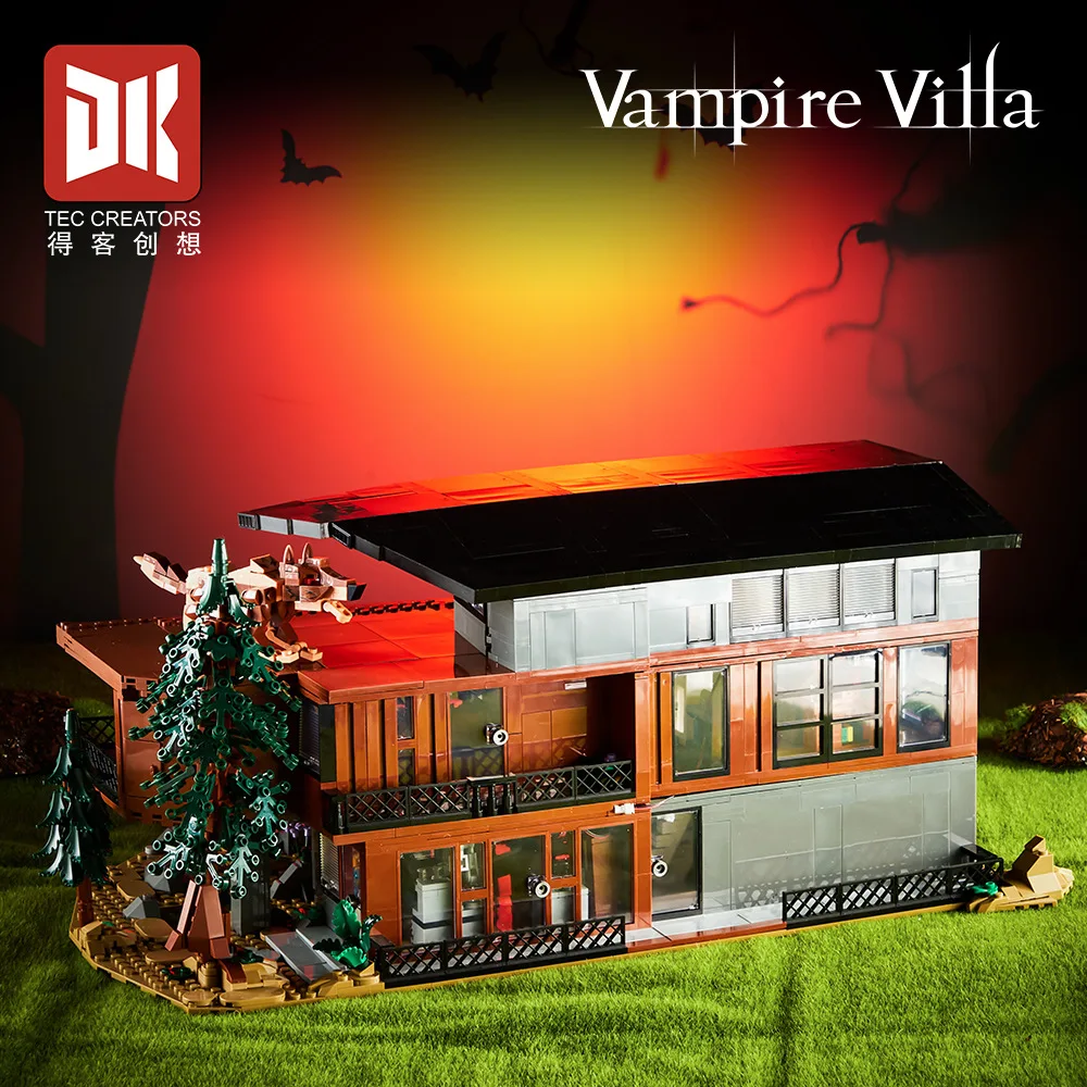 Nuevo 80023 2813 Uds. MOC películas clásicas casa de bloques de construcción modelo Hawke Villa ladrillos juguetes de ensamblaje para niños regalo de cumpleaños