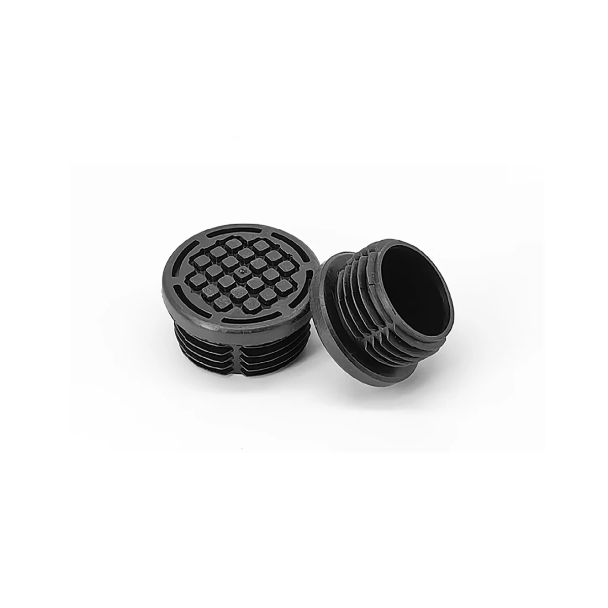 Round/Square Plastic Plug Stainless Steel Pipe Dust Cover Inside Table And Chair Furniture With Anti Slip Raised Foot Pads image 2