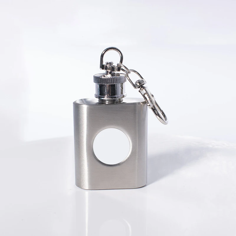 

10pcs Keychain Sublimation DIY White Blank Metal Kettle Bottle Pendant