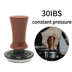 BEARR Chabili Solid Wood Double Spring Coffee Press Constant Press 30IB Automatic Adaptive Depth Espresso Tamper 53.7/58.35MM