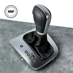 Leather Black line Stitching AT DSG Gear Shift Knob Lever Cover For Golf 6 MK6 G T I Jetta MK6 GLI scirocco