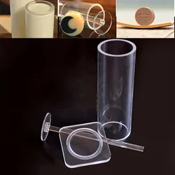 Vertical Circle Arylic Soap Mold Mould Handmade Diy Soap Making Supplies Kits Craft Tools With Bottom Tray 15/30/40/50/60/70 mm
