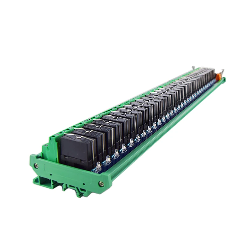 Huaqingjun 32-Channel Fushitong DPDT Ralay Module 24VDC 2NO 2NC Relays for PLC