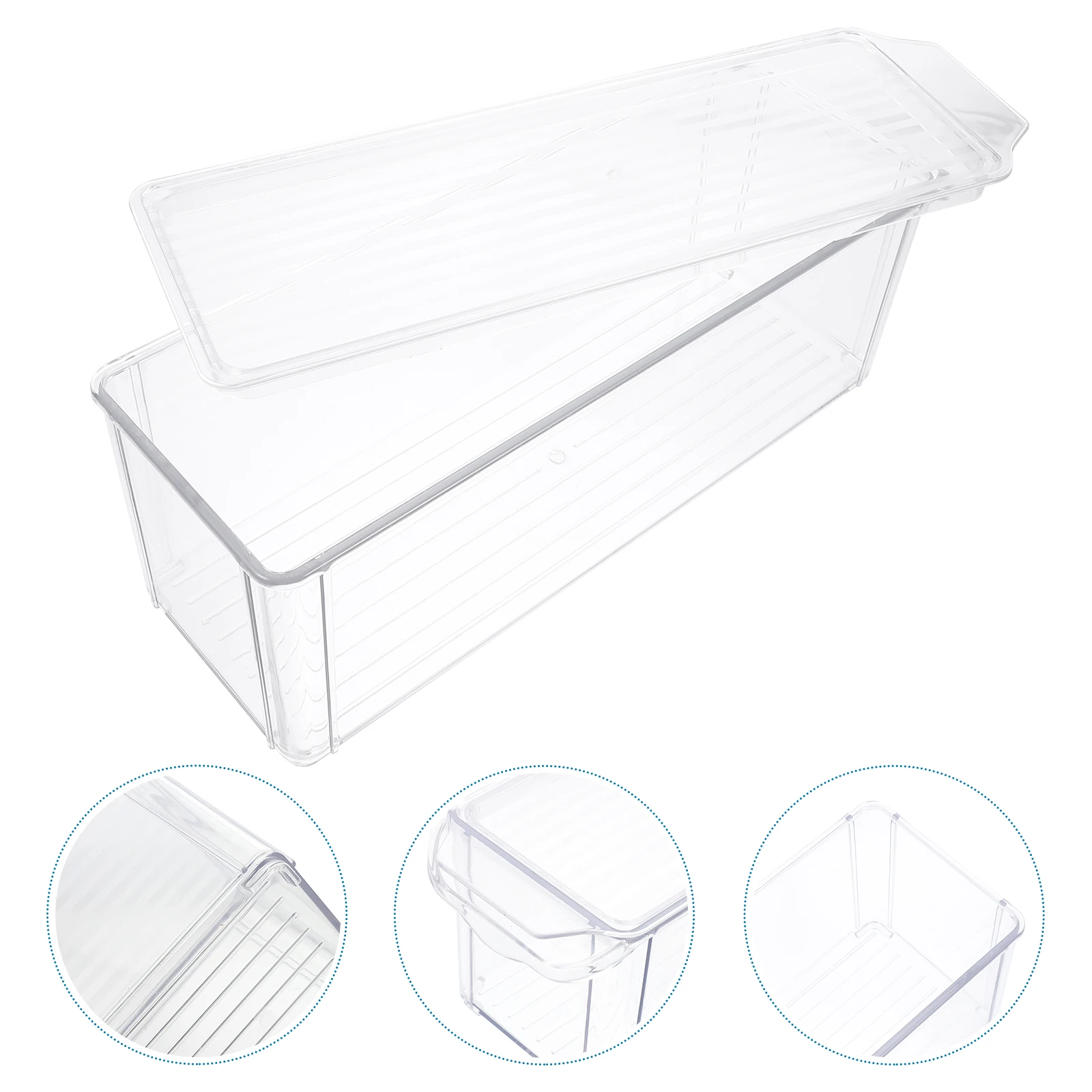 

Vegetable Storage Box Refrigerator Containers Food Preservation Clear Case Dust Proof Freshkeeping Kitchen Fridge ganization