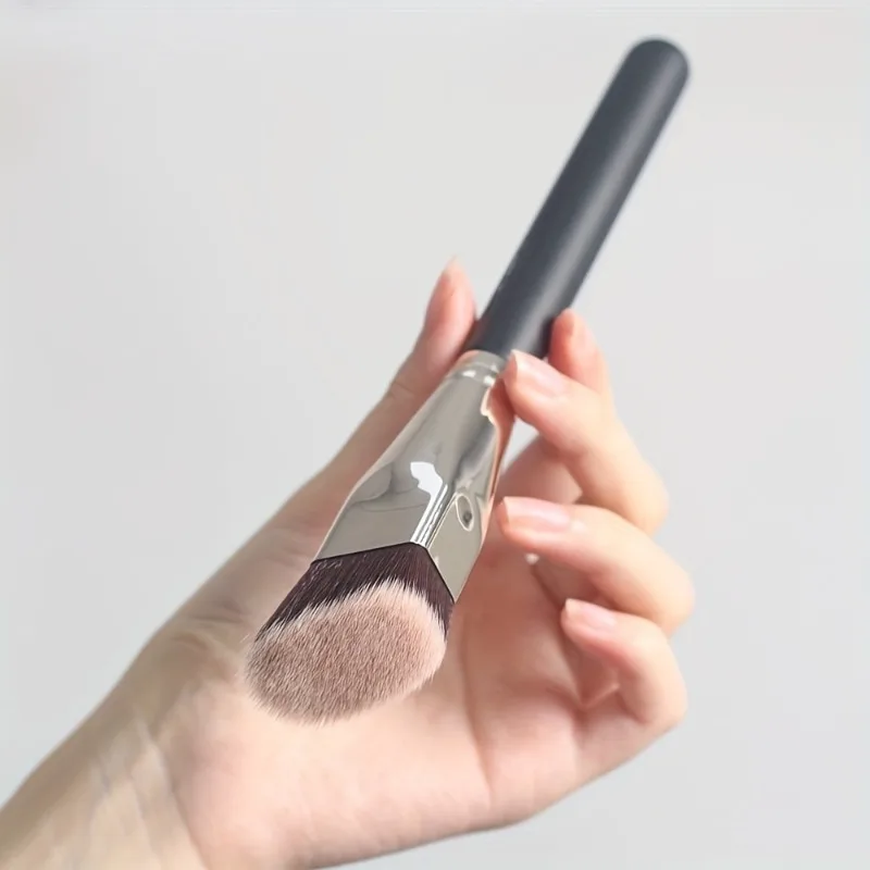 Professioneller Weitwinkel-Foundation-Pinsel mit Rechteckigen Borsten, Geeignet für Alle Hauttypen, Synthetisches Make-up-Werkzeug – Detail 5