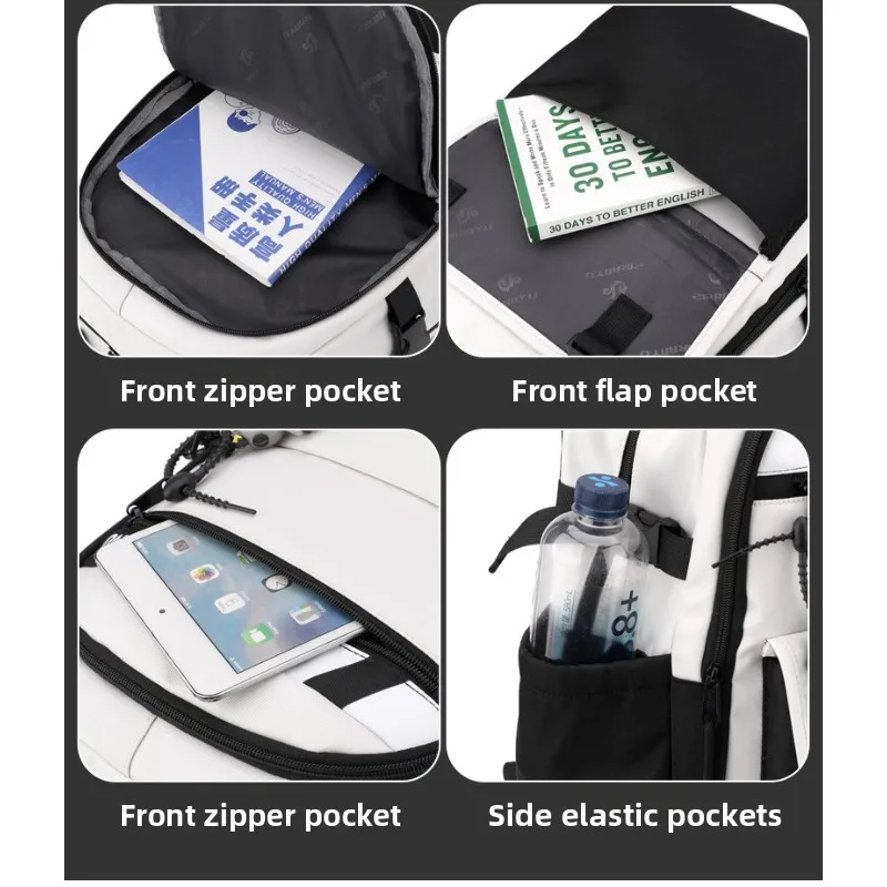 ZIRANU 3pcs Set Tas Sekolah untuk Anak Laki-laki, Termasuk Tas Makan Siang dan Tas Pensil, Kapasitas Besar, Tas Buku untuk Siswa Sekolah Dasar, Menengah, dan Menengah Atas