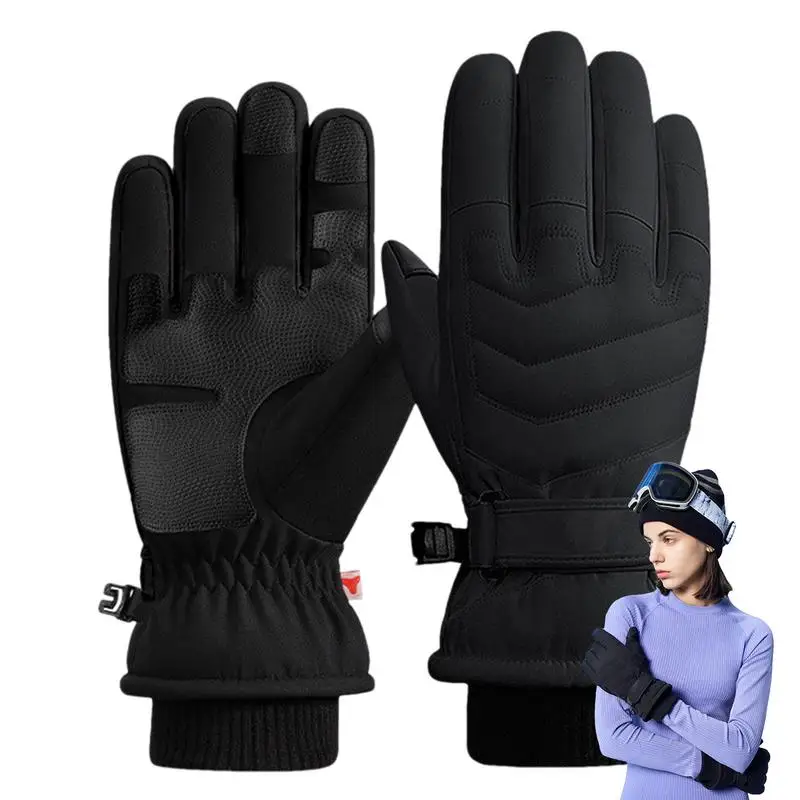 Men Women Winter Ski Gloves Waterproof Ul&tralight Snowboard Gloves Motorcycle Cycling Snow Keep Warm Windproof Gloves dropship