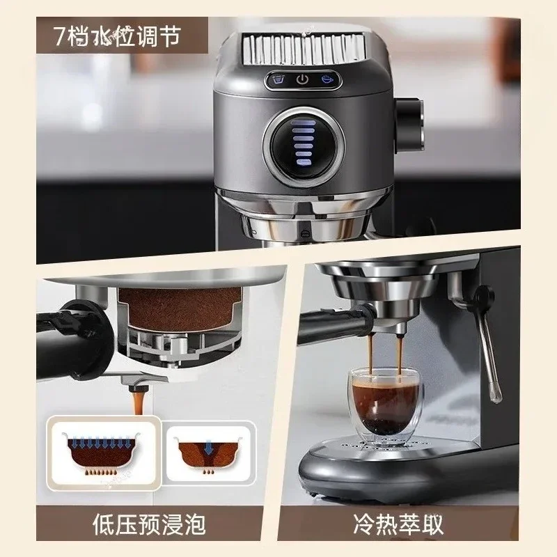 

Home Italian American Semi Automatic with Grinding Bean Steamed Milk Bubble Pressure Coffee Machine
