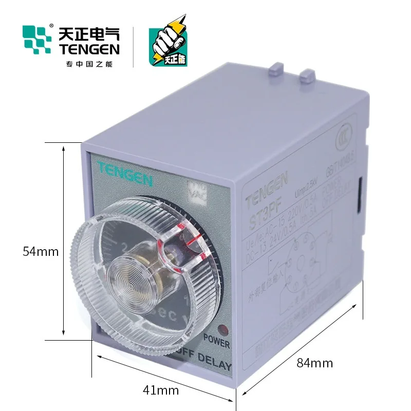 rele-de-tempo-tengen-st3pf-jsz3f-com-atraso-de-desligamento-10s-30s-60s-180s-220v