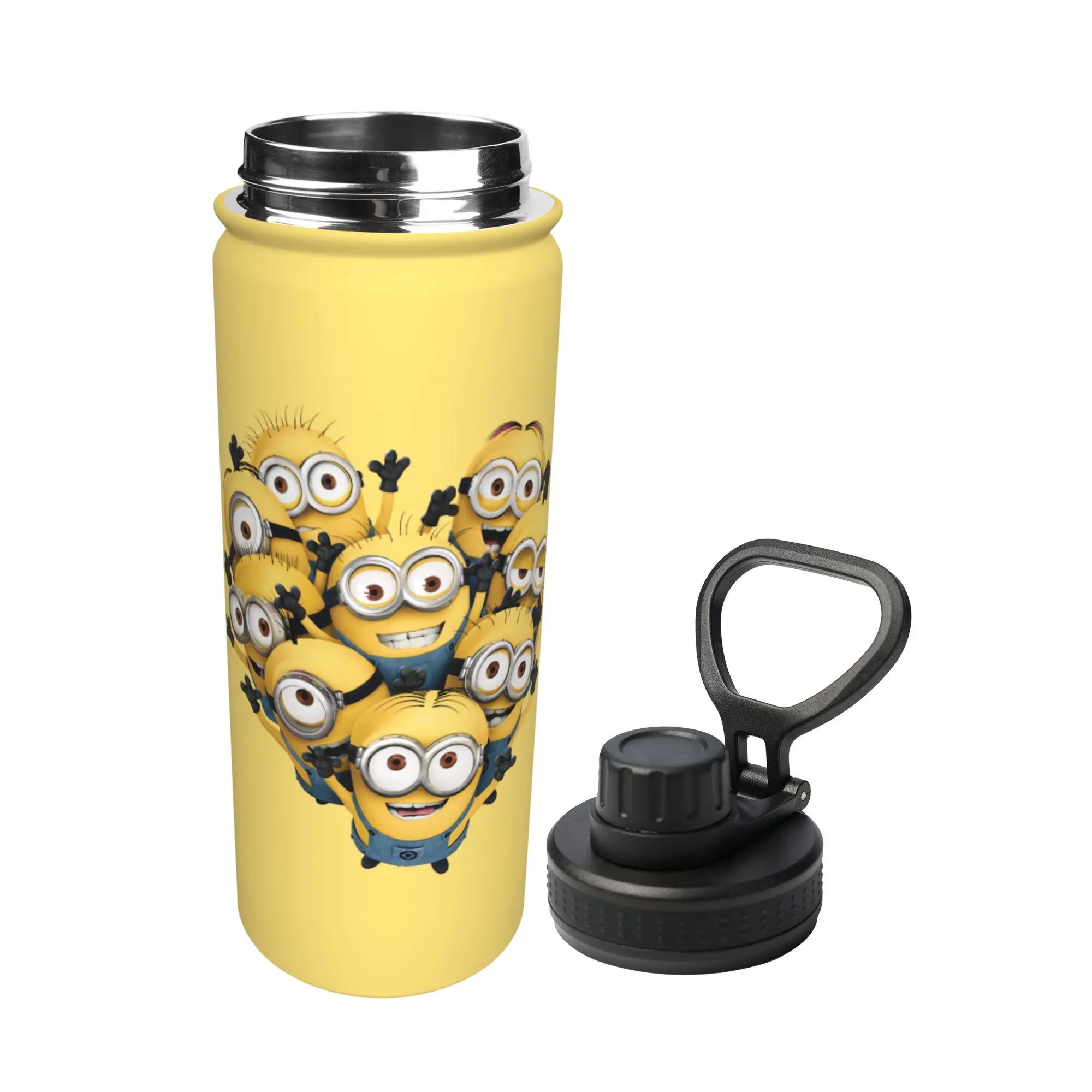 Cartoon M-Minions 18OZ Sports Insulated Kettle  Coffee Cups Vacuum Flask Car Mugs Water Bottle