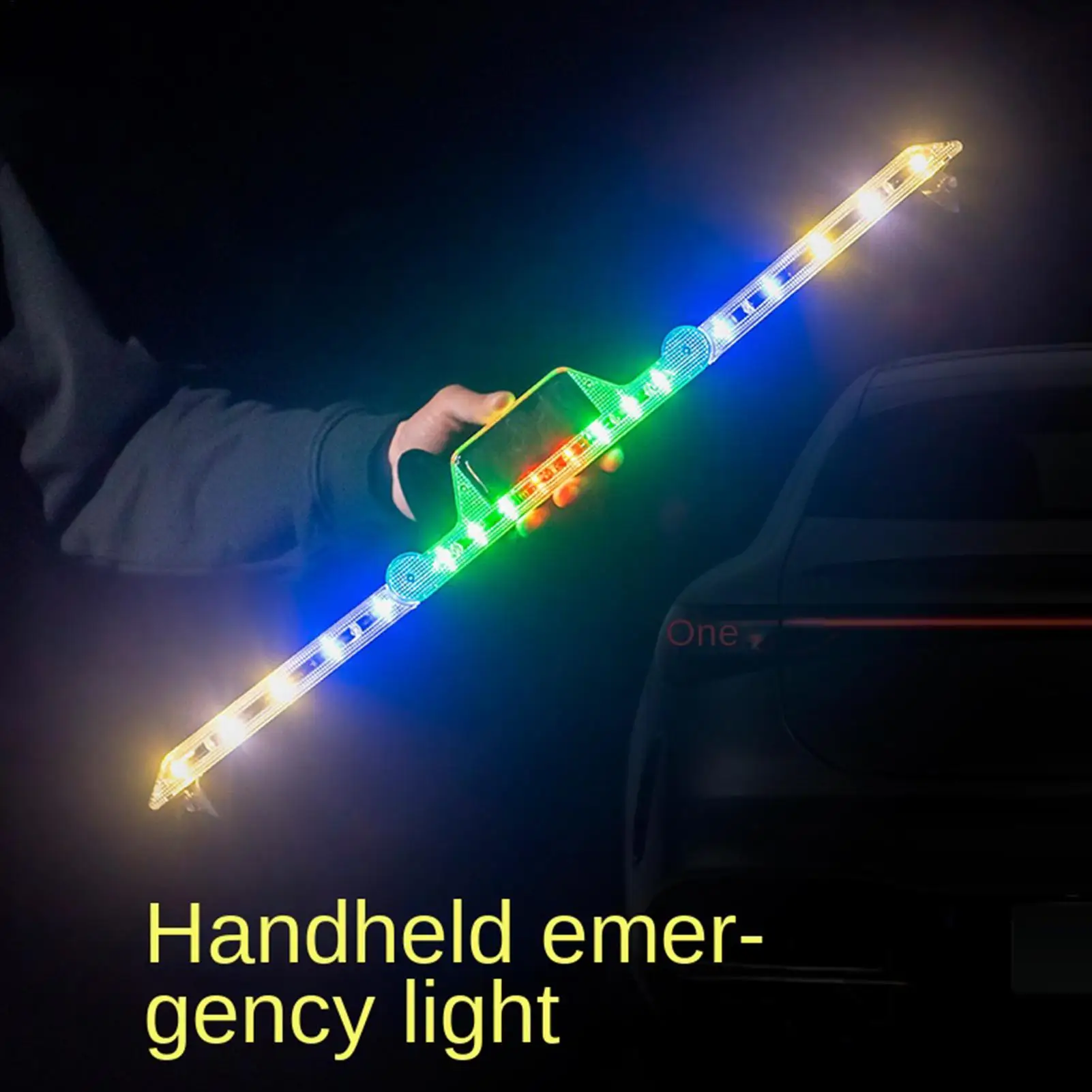 

Flashing Lights For Vehicles Warning Triangle Lighting With Rotating Joints LED Strobe For Truck SUV Trailer Outdoor Highway