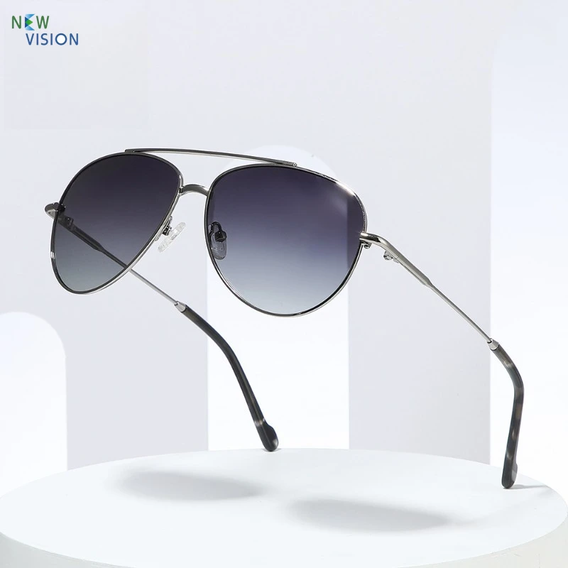 

Новые поляризационные солнцезащитные очки Pilot Toad для мужчин, роскошные двойные металлические очки оригинального дизайна, солнцезащитные очки для путешествий и вождения UV400