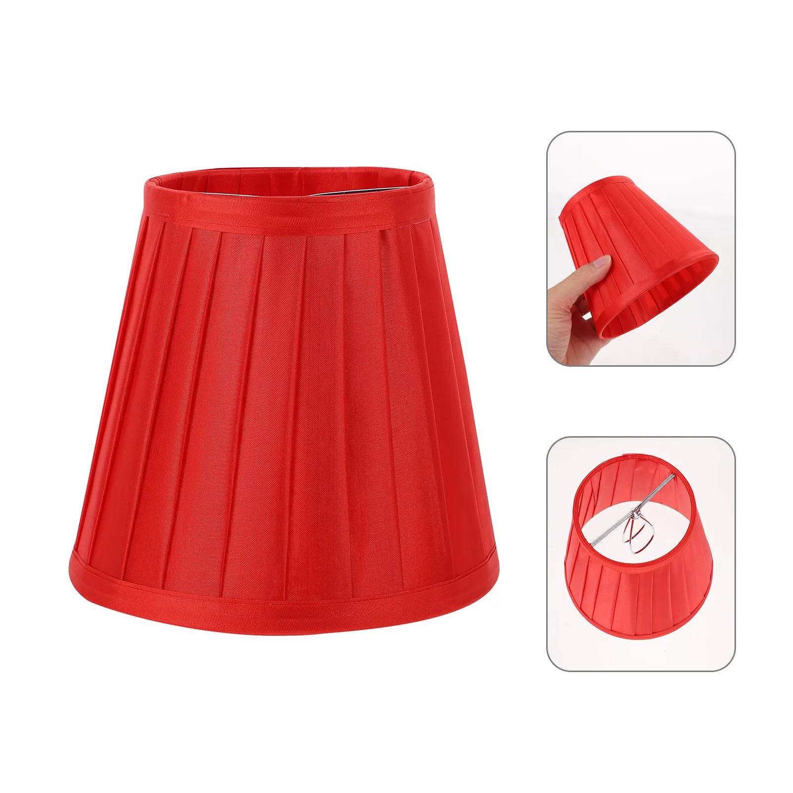 1Pcs Cloth Lampshade Simple Style Bedroom Living Room Decorative Table Lamp Cover Soft Light Accessory Romantic Warm Atmosphere