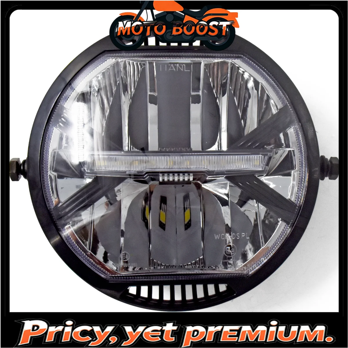 Hot Sales CE Certificated E8-stamp Universal Motorcycle Modern Retro Style Modification LED Headlight Driving Light