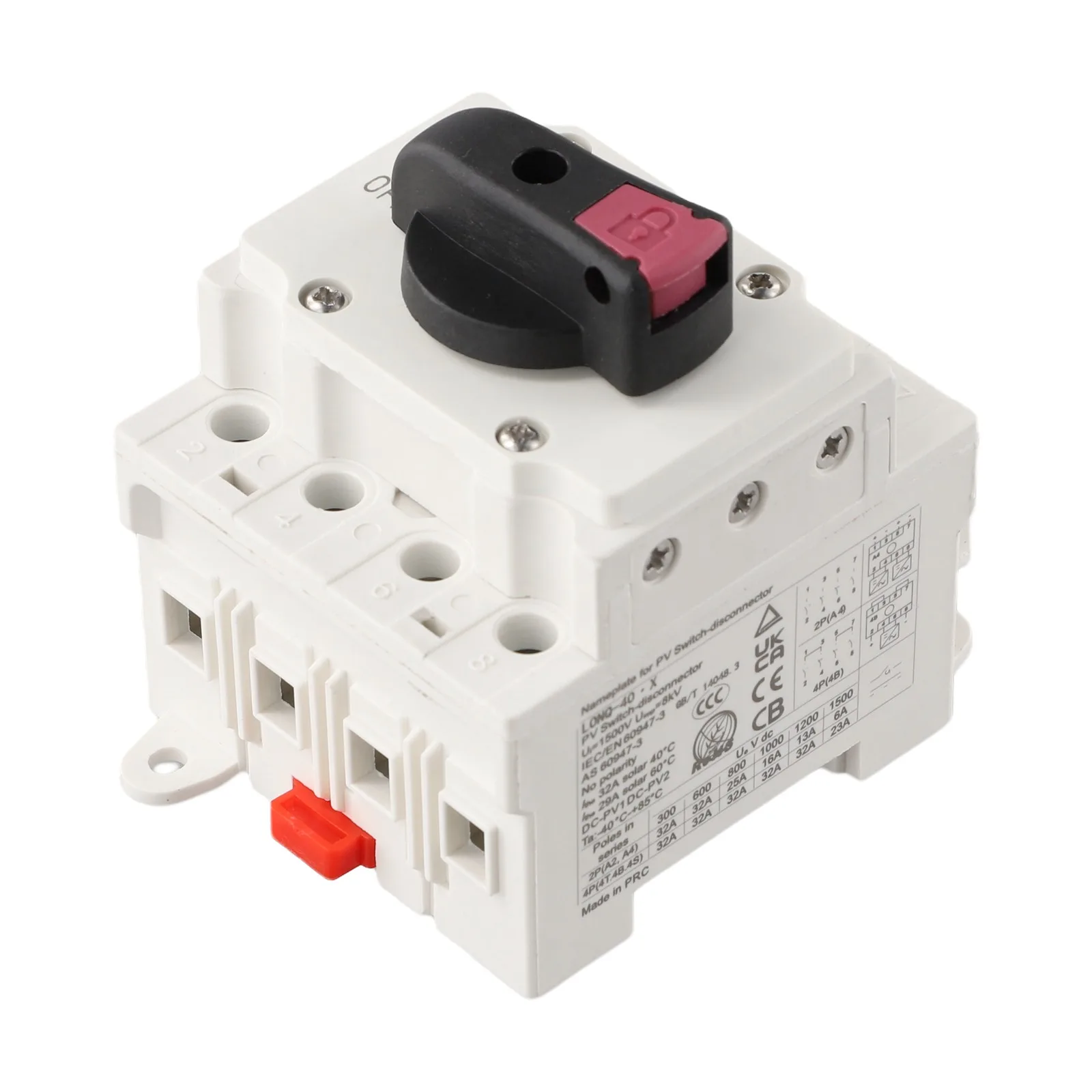 

Solar Photovoltaic DC Isolation Switch Dc1000v32a Outdoor Waterproof Combiner Box Power Distribution Module Switch