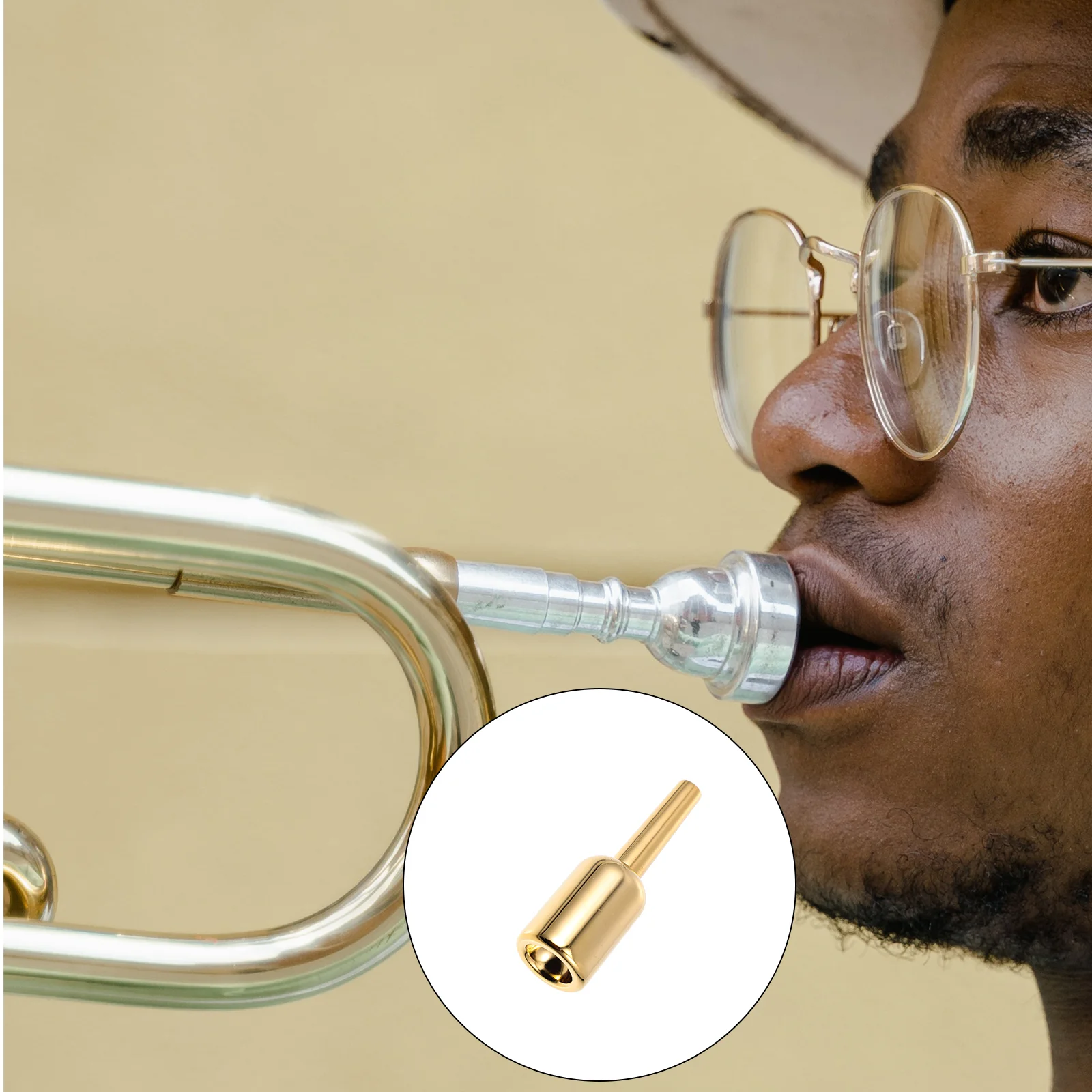 

Trumpet Mouthpiece Performance Accessory Delicate Gilded Professional Replacement Students