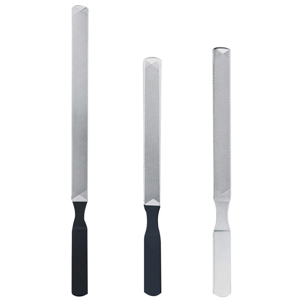 

Набор из 3 пилок для ногтей из нержавеющей стали, портативный маникюрный инструмент с уникальным дизайном, для полировки, шлифовки и удаления омертвевшей кожи, для домашнего использования и DIY-маникюра