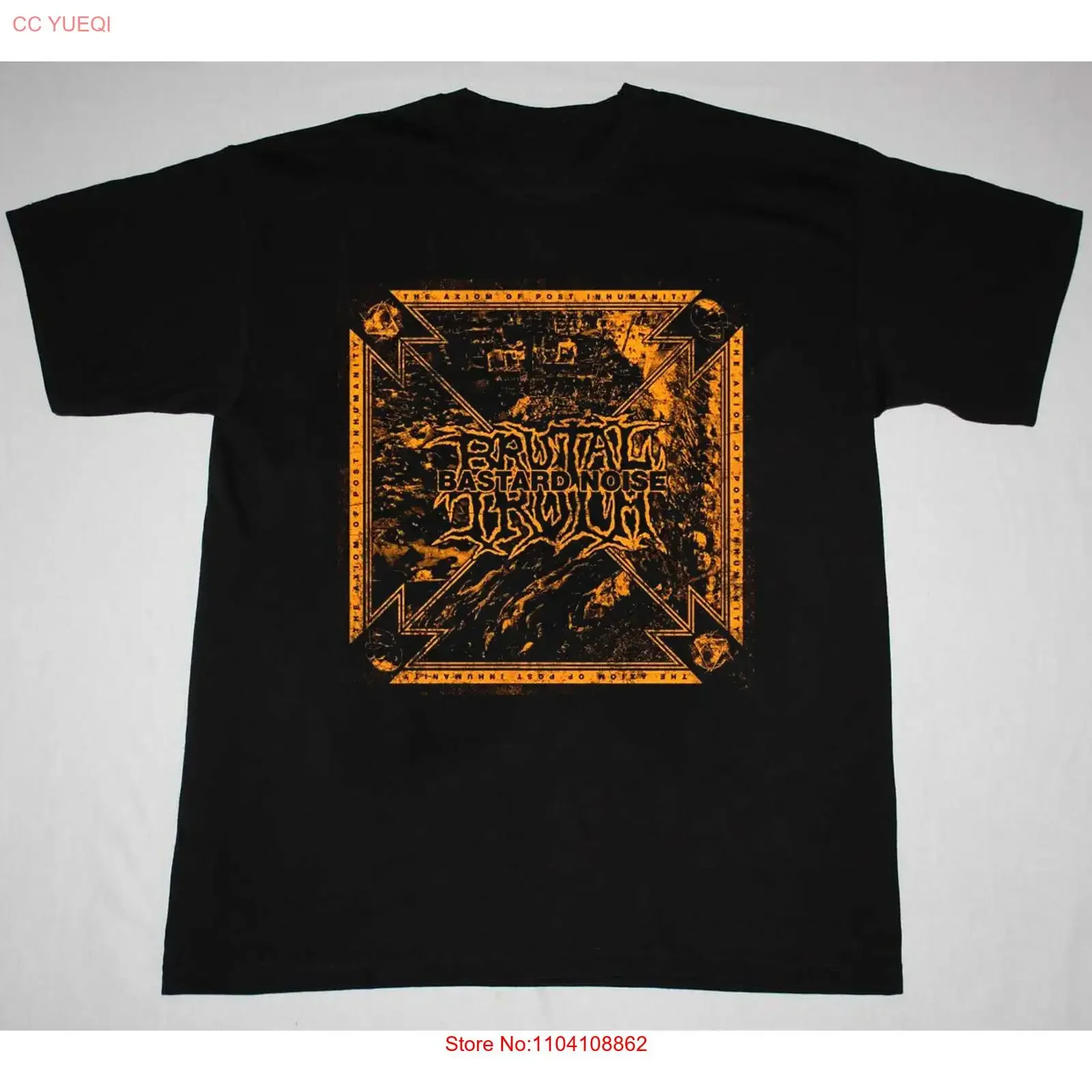 T-shirt The Axiom of Post Inhumanity Brutal Truth toutes tailles VA139 vintage délavé extensible homme légèrement stylé