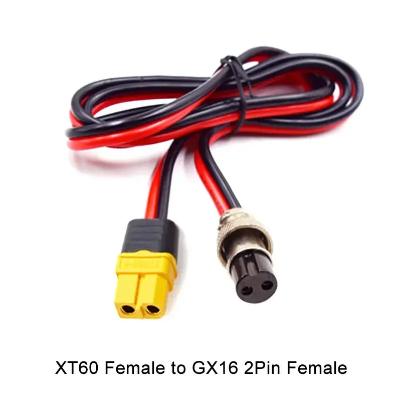 XT-60 to GX-16 Aviation Plug 2Pin 3Pin Male Female Charging Port for  ZERO 8X/10X/11X Electric Scooter Socket Plug Accessories