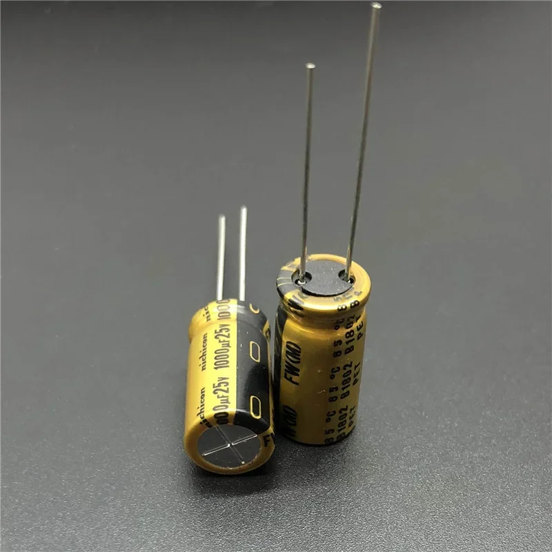 5pcs/20pcs 1000uF 25V NICHICON FW Series 10x20mm 25V1000uF HiFi Audio Capacitor