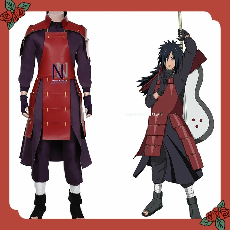 

Popular Madara Uchiha Cosplay Costume Anime Role Playing Clothes Full Set Outfit for Men Adult Comic Con Halloween Party Suits