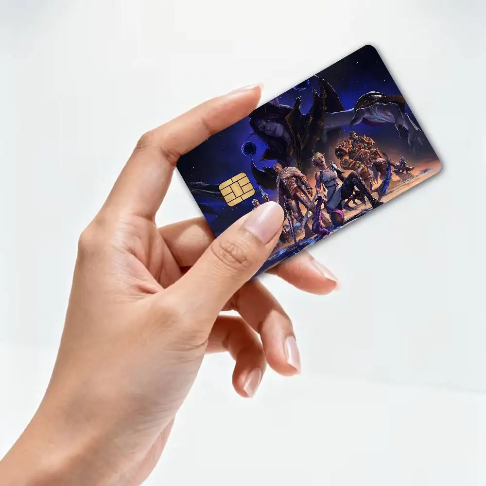 World of Warcraft Game Anime Young Creidt Card Debit Card Sticker Film Case Front Tape for Small Big Chip No Chip