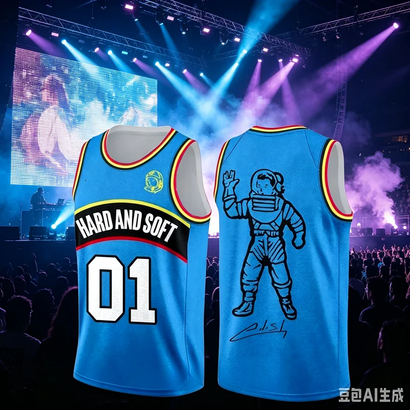 Hip-Hop Y2K Streetwear Eilish Hit Me Hard and Soft Tour 2026 Amerika Vintage Basketball Trikot Fan-Weste Sommer Familien-Matching