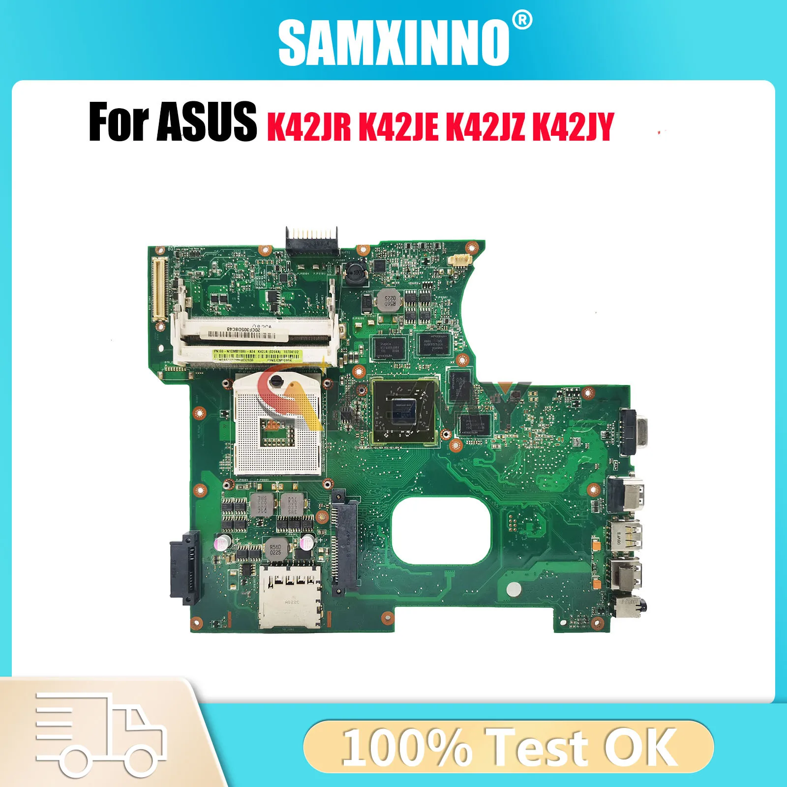 

K42JR Laptop Motherboard For ASUS K42JR X42J K42JA K42JC K42J K42JP K42JE A42J K42JY K42JZ K42JZ Mainboard 100% tests fast ship