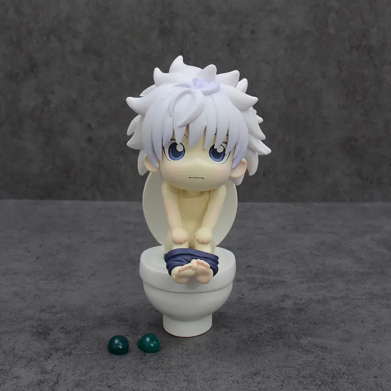 2026 Neuer Stil GK Magnetischer Typ Grenzüberschreitender Anime Hunter x Hunter Killua Toilette Niedliches Modellauto Ornament Sammlung Figur Spielzeug