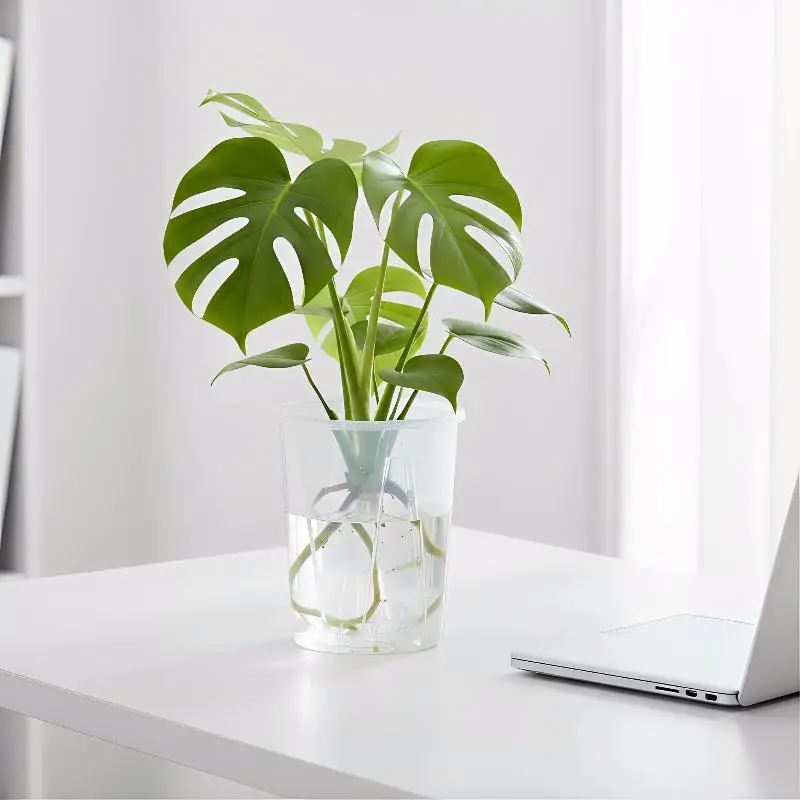 Double-Layer Automatic Watering Flower Pot Plastic Transparent Planter W Holes Butterfly Orchid Root Control Pots Gardening Tool