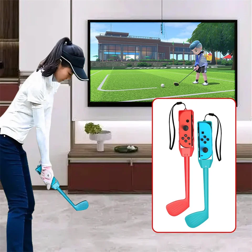 Zestaw akcesoriów sportowych Switch 10 w 1, zestaw akcesoriów sportowych do gier Nintendo Switch Oled z klubami golfowymi, klubami golfowymi