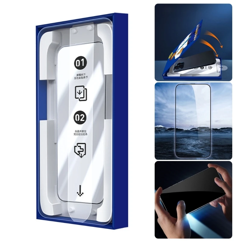 

Bubble Less Tempered Glass Screen Protector Film For Phone 17 Models Lens Defense Easy Installation F19E