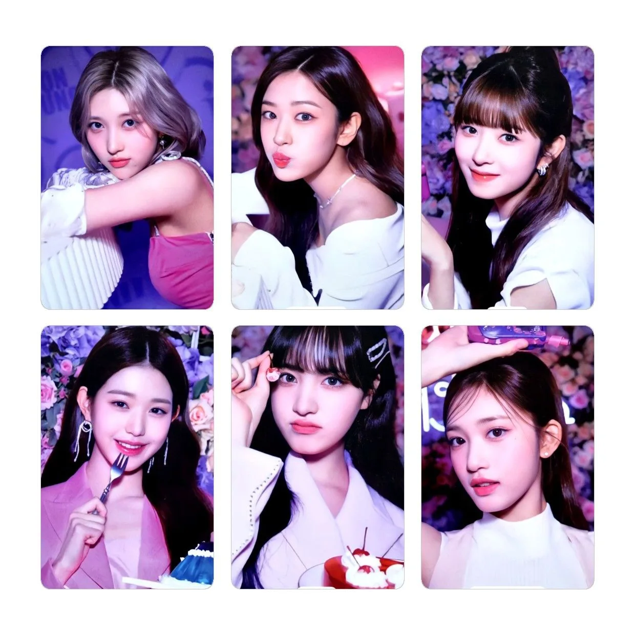 Kpop Idol 6pcs/set Lomo Cards IVE Photocards The Prom Queens Photo Card Postcard for Fans Collection