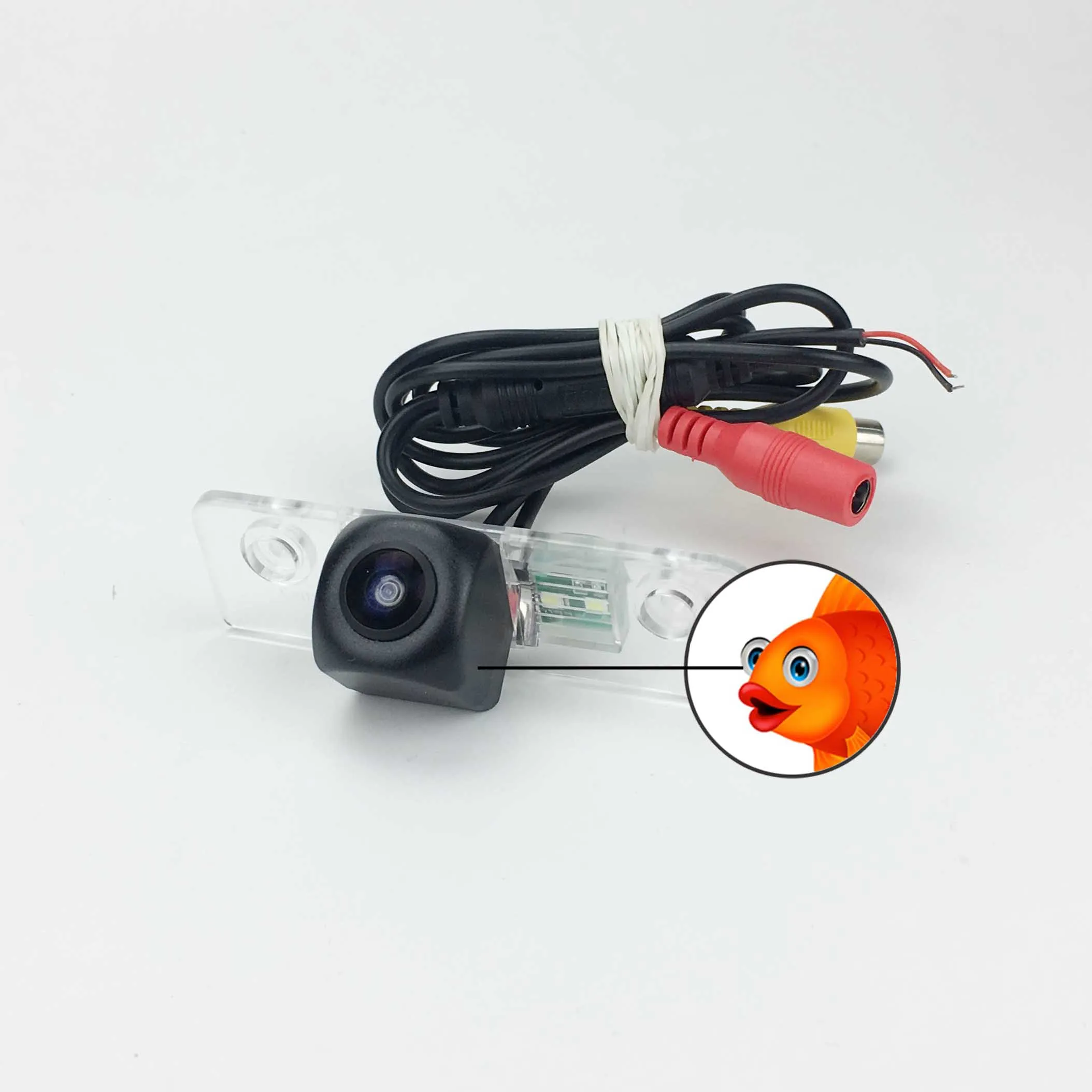 VKAUTO Fish Eye Rear View Camera For Vw Caddy II van touring 2004~2014 HD Reverse Parking Backup Camera AHD CVBS