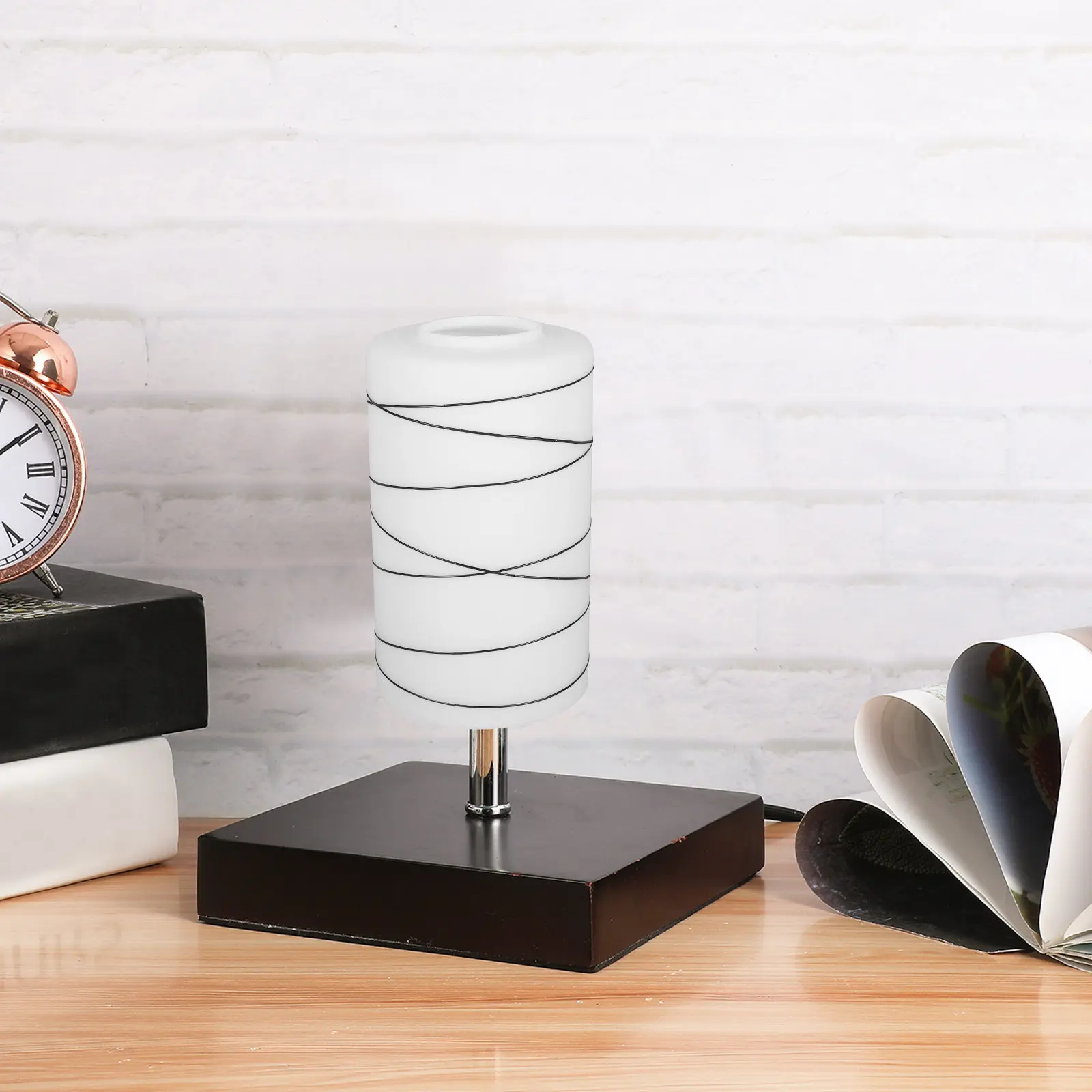 Cylinder Frosted Glass Lamp Shade Replacement for E27 Pendant Wall Table Lamps Chandeliers Sconces Soft Diffused Light White
