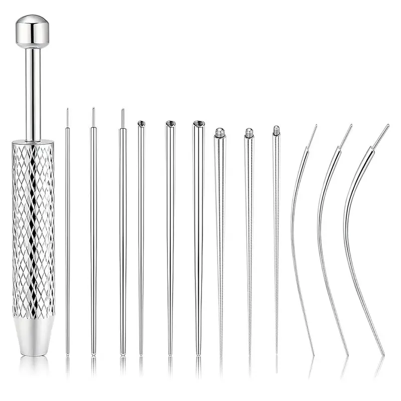 

CYL-Flat Back Earring Applicator Tool For 14G 16G 18G 20G Stainless Steel Piercing Tapered Ball Grabbing Tool