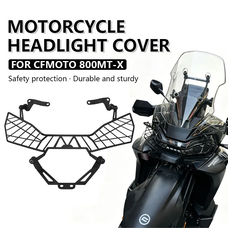 

For 800MT-X 800MTX Motorcycle Front Fairing Headlight Head Light Lamp Net Protection Grille Guard Cover Mesh Lampshad