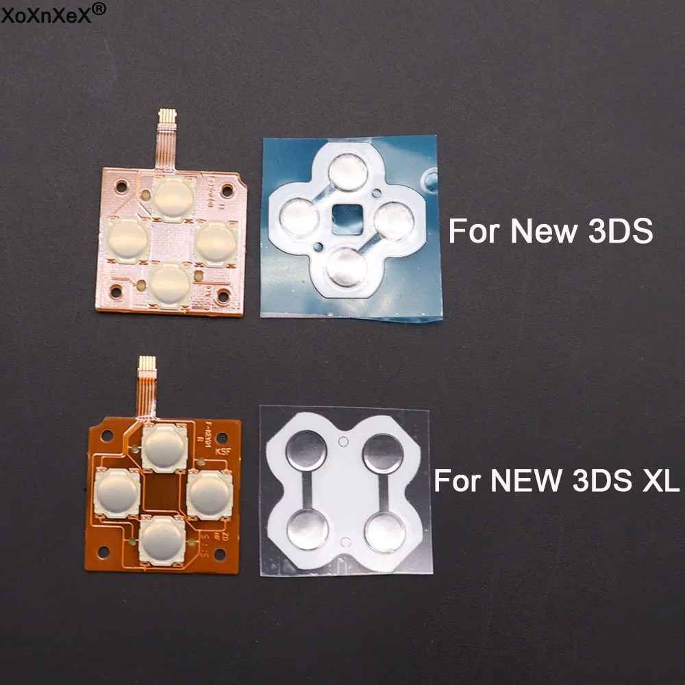 For New 3DS XL LL Controller Conductive Film Button Circuit PCB Board D-Pad Metal Dome Snap Direction Cross Button Keyboard