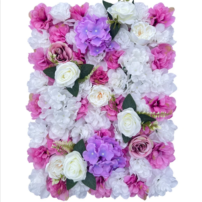 

Silk Rose Flower Wall for Home Decoration, Artificial Flowers for Wedding, Romantic Backdrop Decor, 40x60cm