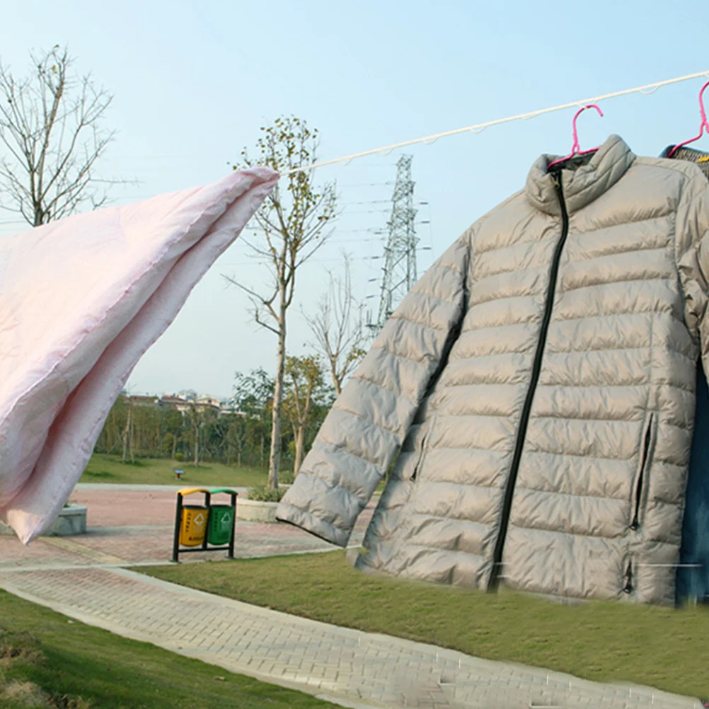 حبل غسيل قابل للطي للسفر في الهواء الطلق للمنزل والتخييم والنزهات، حبل تجفيف الملابس المحمول، موفر للمساحة، مدمج #5