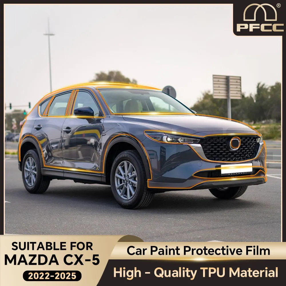 For Mazda CX5 CX-5 2022 2023 2024 2025 TPU Paint Protection Film Car Body Sticker Anti-scratch Protective PPF Accessories