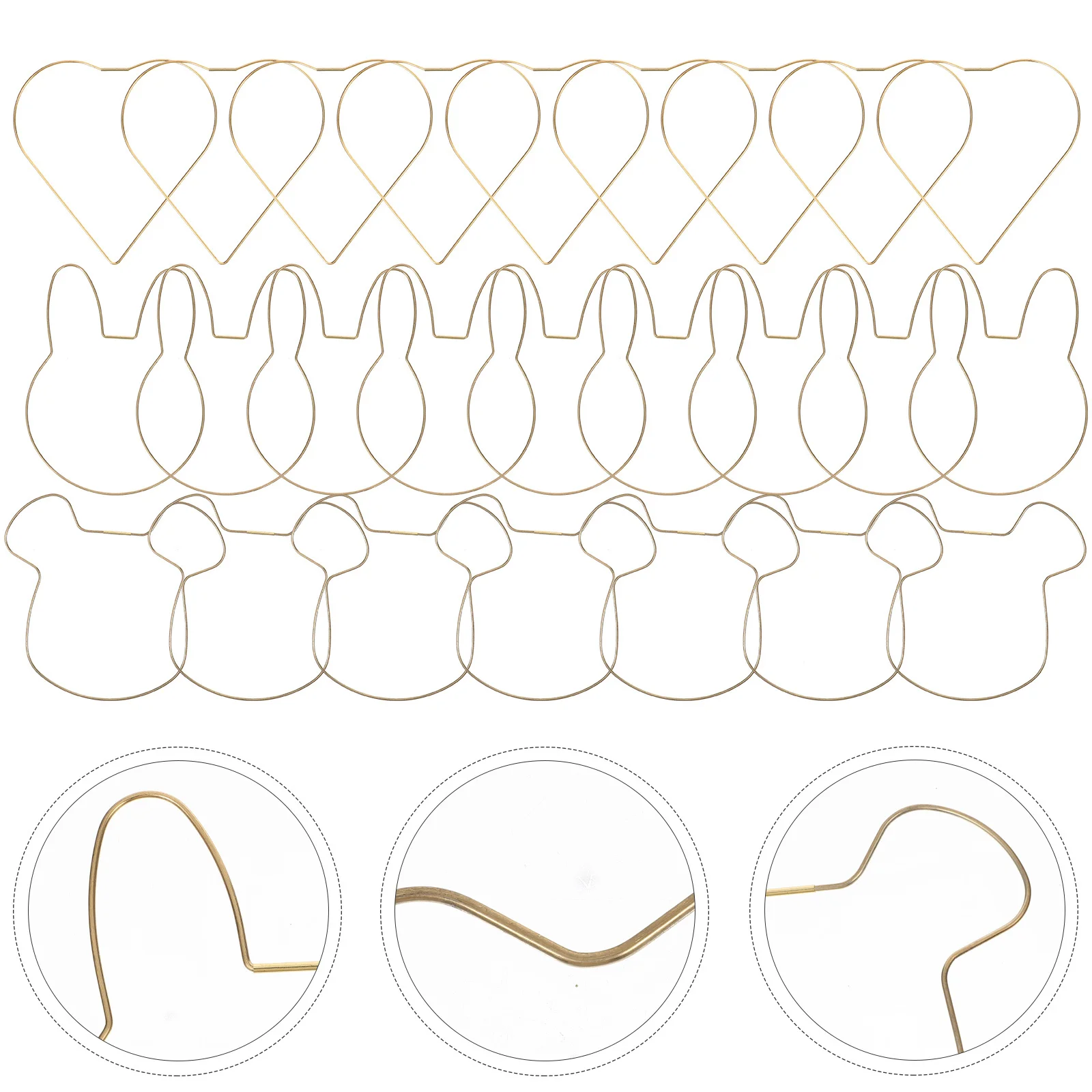 18Pcs Wall Hanging Wreath Hoops Metal Rings for DIY Dream Catcher Floral Crafts Flower Metal Rings Flower Wreath Hoops