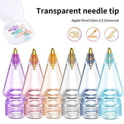 Clear Replacement Tips For Apple Pencil 12 Gen Tips Pen Tips For Apple Pencil 1st 2nd Generation for iPad Transparent Stylus Nib