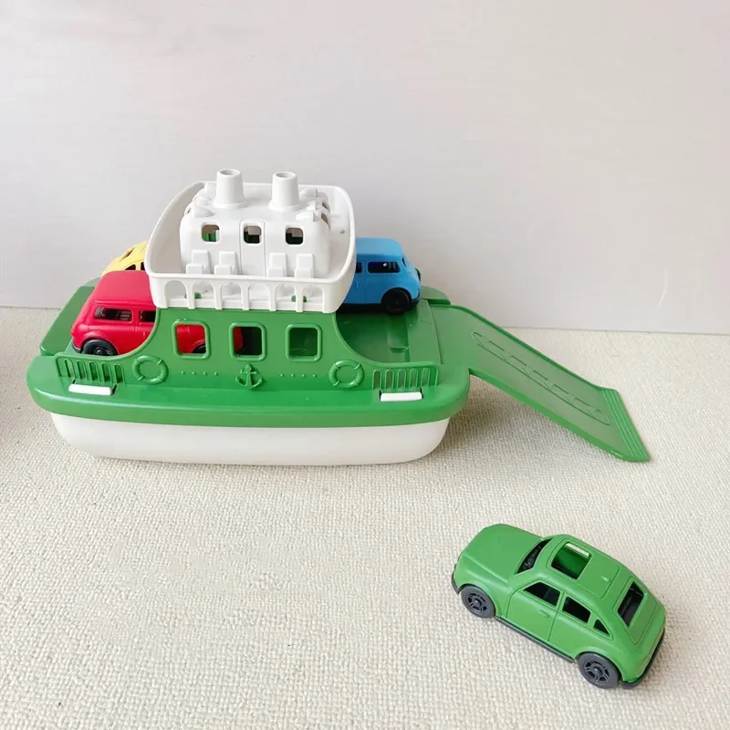 おもちゃ キッズトイ 浮遊車両 浴槽 浴室 プール ビーチ おもちゃセット 幼児用 フェリーボート ミニカー4台付き