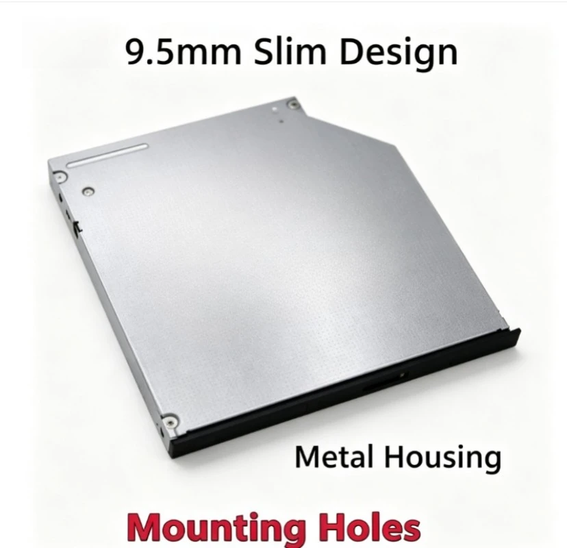 9.5mm Slim Internal DVD RW Drive M-DISC Supported CD DVD Rewritable Burner Replacement Optical Drive For Notebook Laptop