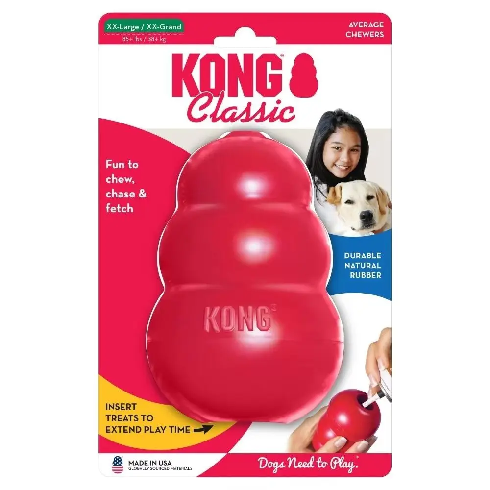 New Classic Kong Dog Toys Erratic Bounce Treat-Filling Capabilities Chew Toy Durable Multiple Sizes Fetch Toy