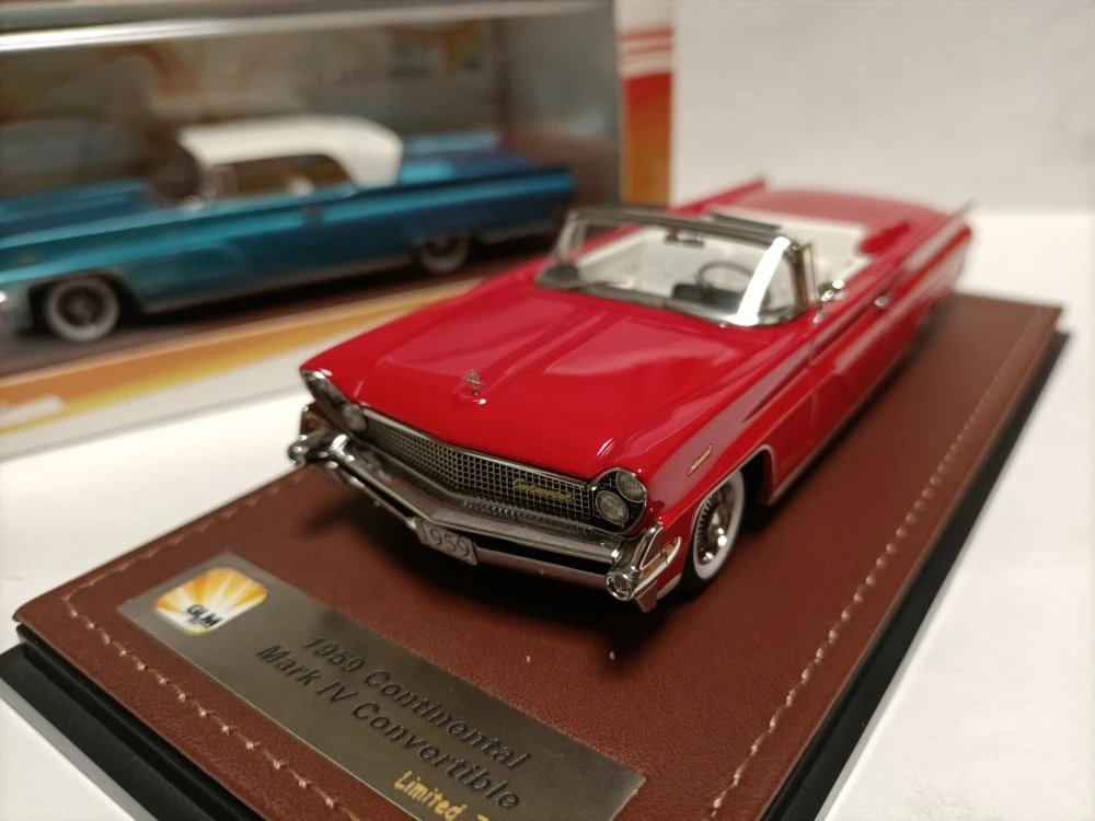 

GLM 1:43 Continental Mark IV 1959 Red Vintage Car Simulation Limited Edition Resin Metal Static Car Model Toy Gift