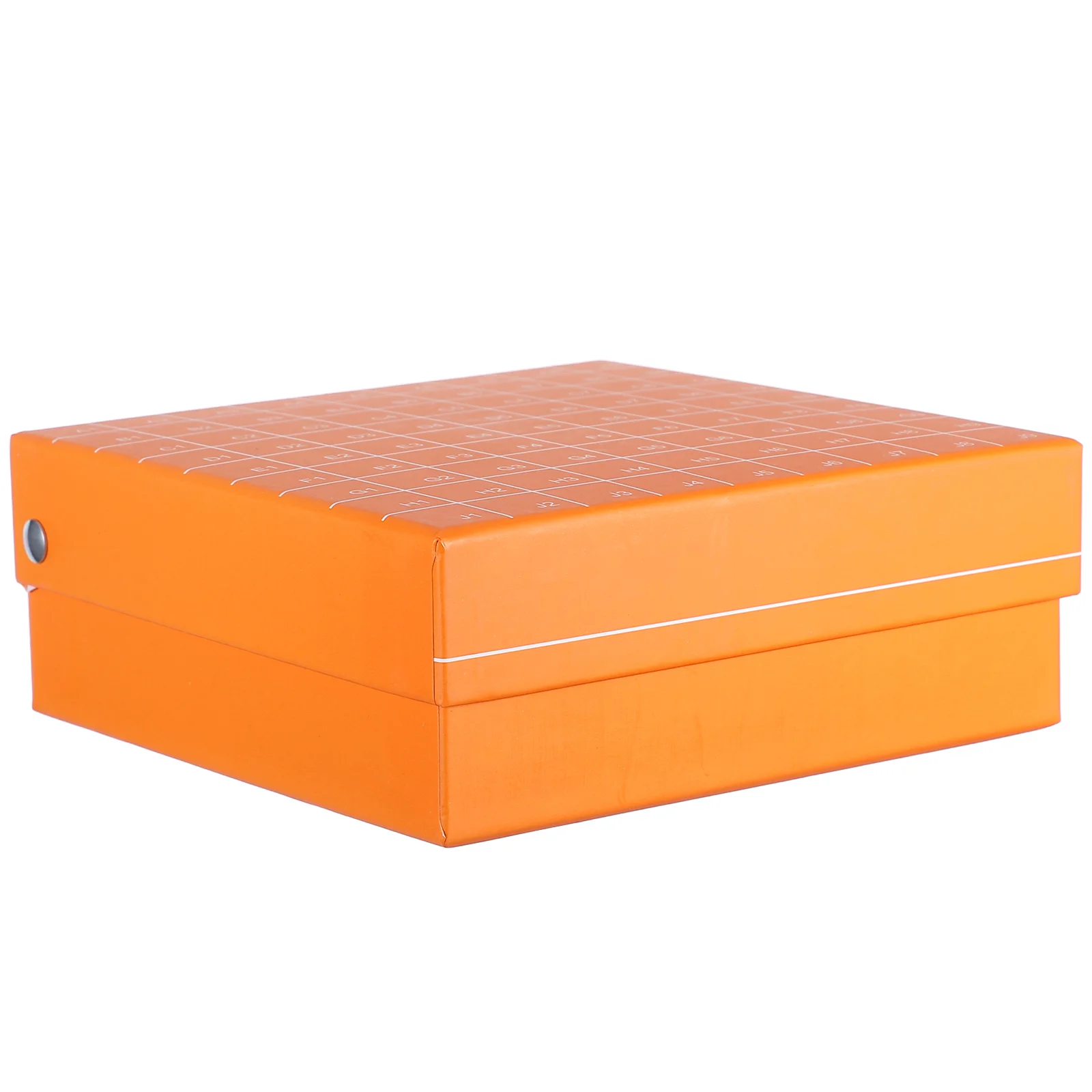 

Test Tube Freezing Storage Box Boxes Microcentrifuge Holder Cell Orange Laboratory
