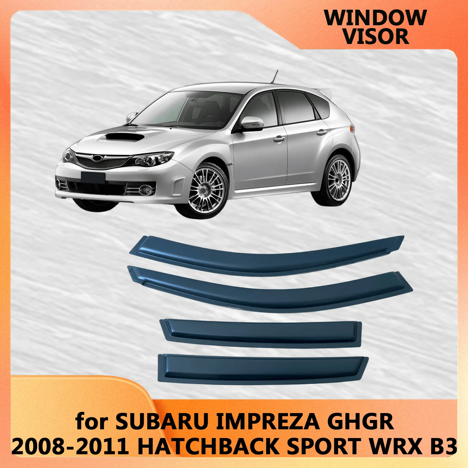 

Оконный козырек для SUBARU IMPREZA 2008 2009 2010 2011 HATCHBACK SPORT WRX B3, ветровые дефлекторы, защита от дождя, дверной козырек, вентиляционные шторы